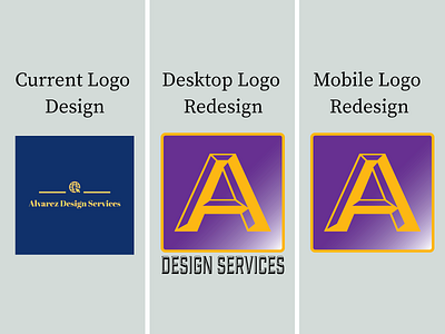 Alvarez Design Services Logo Redesign adobe xd branding logo typography vector