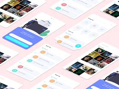 File storage mobile app figma figmadesign file storage isometric design mobile app mobile app design ui ux