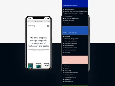 WAYFINDING • Full-service Digital Product Agency • Website 02 agency boutique agency branding custom software development design studio europe mobile app design mobile app development product design software house technology partner ui ui design ux ux design uxui wayfinding web design web development website