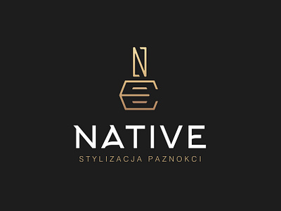 Native - Logo Design beauty salon beauty salon logo branding elegant logo logo design luxury logo nail polish nail salon premium