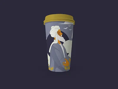 Arabic coffee branding character characterdesign coffee coffee cup cup illustraion illustration illustrator logo minimal vector vectorart