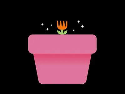 Help Grow cute flower grow houseplant illustration plant tulip vector