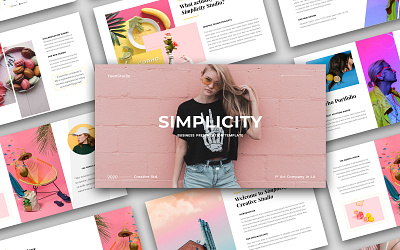 Simplicity - Business Presentation Template agency business company company profile corporate creative data report diagram ecommerce elegant entrepreneur excel finance keynote modern pitchdeck portfolio powerpoint presentation