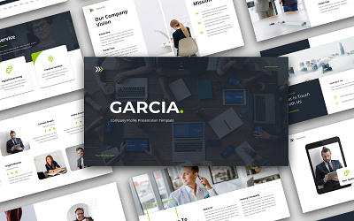 Garcia - Company Profile Presentation Template agency business company company profile corporate creative data report diagram ecommerce elegant entrepreneur excel finance keynote modern pitchdeck portfolio powerpoint presentation