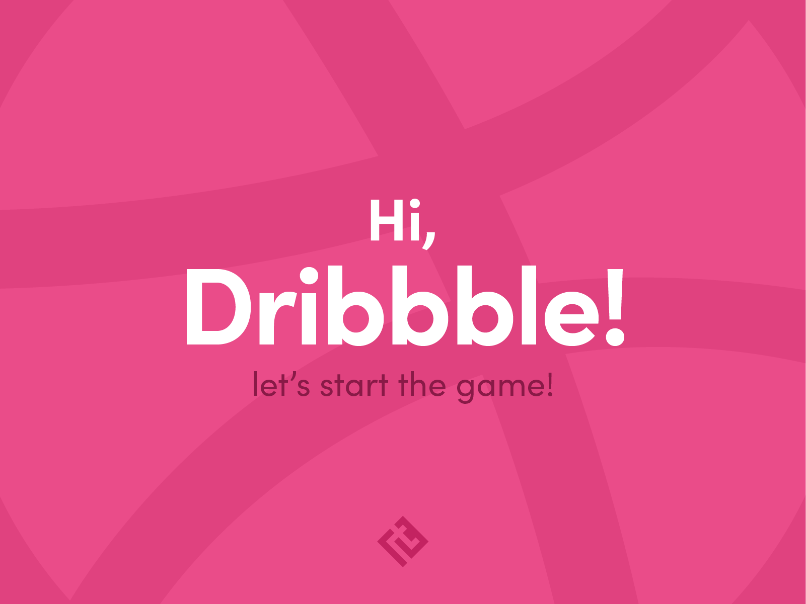 Example of Hi Dribbble!