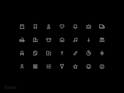 Acon Serious acon app car design icon icon design icon designs icon grid icon set iconography icons icons design icons pack illustration ui ui ux ui design uidesign