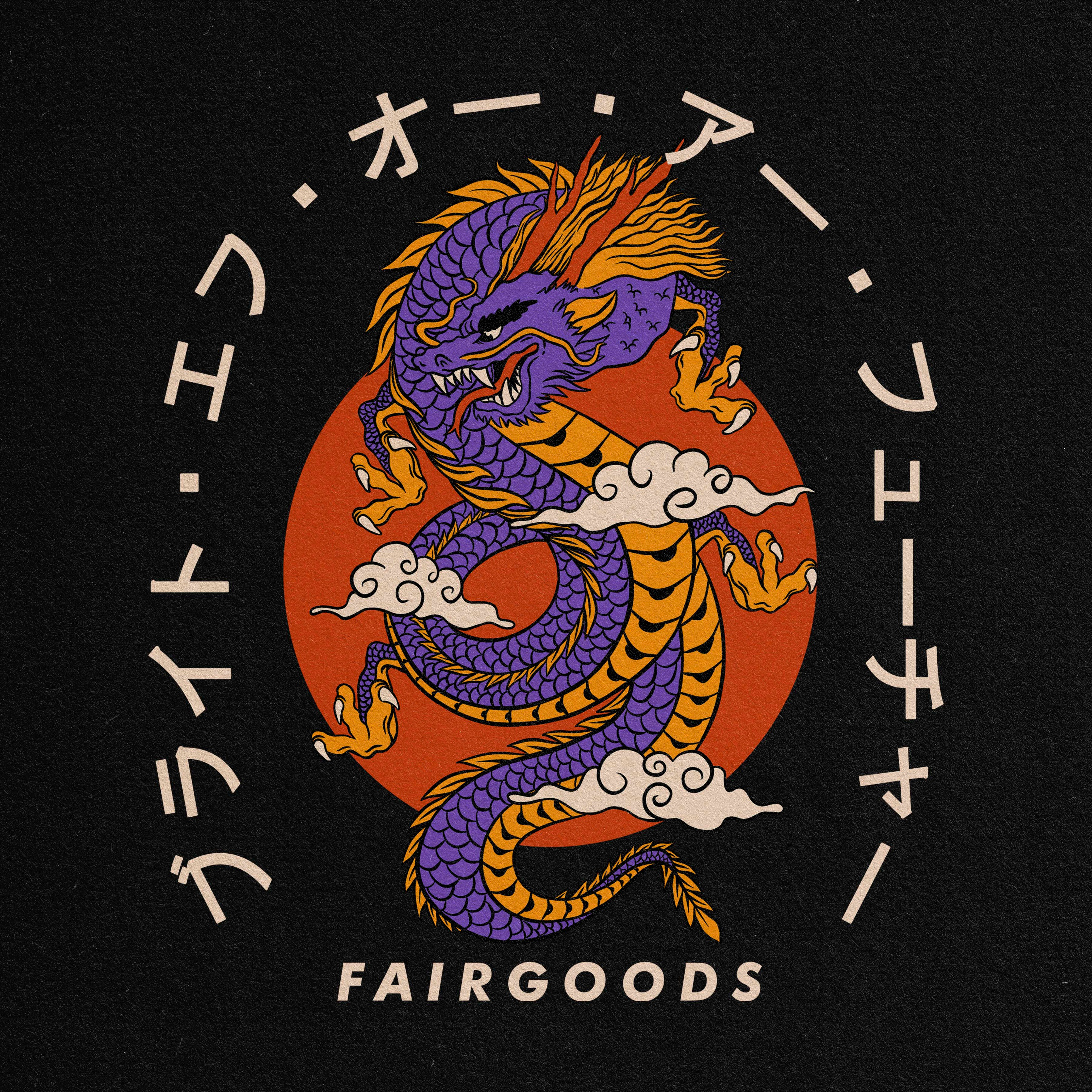 Dragon Japanese T-shirt Design Illustration art badge badge logo design illustration illustrator logo tropical ui vector