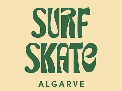 Surf Skate Algarve Brand Identity adobe illustration agency art direction brand identity branding custom type design graphic design illustration lettering logo logo creation logotype minimal mockup photoshop simple skate surf typography