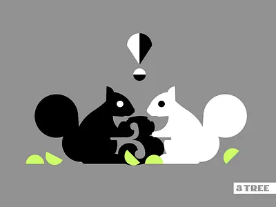 A little squirrelly? animal brand design branding design environment geometric graphics icon identity design illustration illustrator logo post social enterprise social media squirrel sustainabilty trees vector vector art