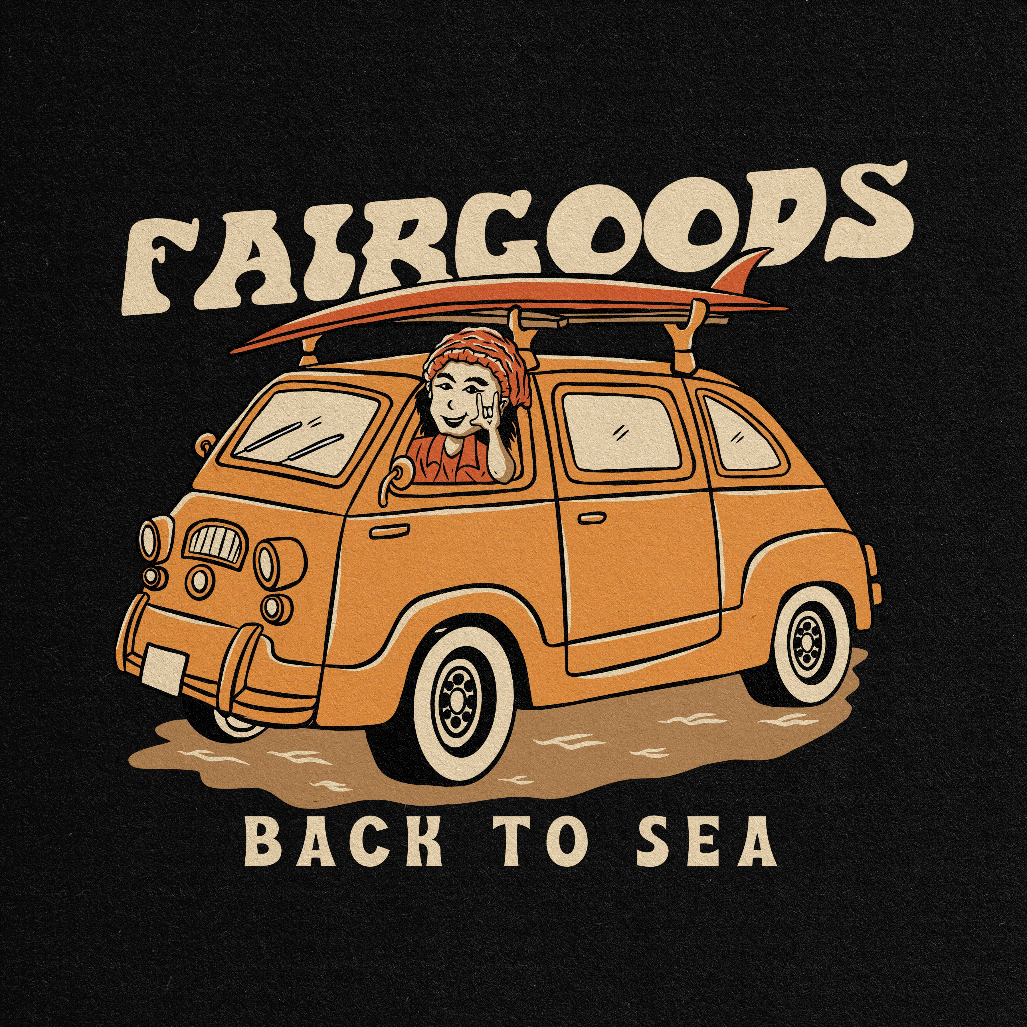 Back to Sea T-shirt Illustration art badge badge logo design illustration illustrator logo tropical ui vector