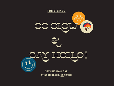 Fritz Bikes — Stinson Beach, CA branding graphic design illustration typography