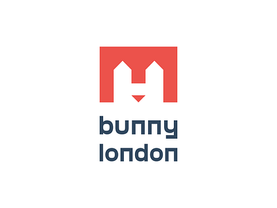 Bunny London animal big ben brand bridge bunny carrot clean england famous flat logo logomark london mark minimal modern natural rabbit tower tower bridge