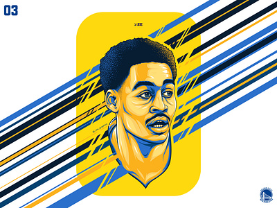 Jordan Poole #03 art basketball beautiful carter creative design durant game graphicdesign gsw hoops illustration illustrator jordan minimal player sports vector warriors