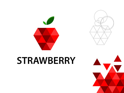 STRAWBERRY 3d lettering abstract art abstract logo branding colorful logo corporate logo creative logo lettering logo logo design logo design branding logodesign logotype minimal logo minimal logos minimalist modern