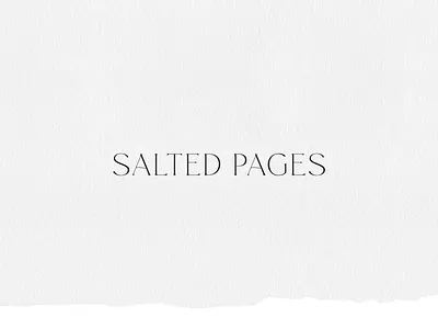Ocean Inspired Logo Design for Copywriter Salted Pages branding calm custom brand custom typeface design handdrawn illustration logo ocean ocean inspiration ocean inspired serif typography