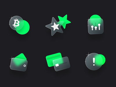 Glassmorphism Icons crypto glassmorphism icon icons illustration