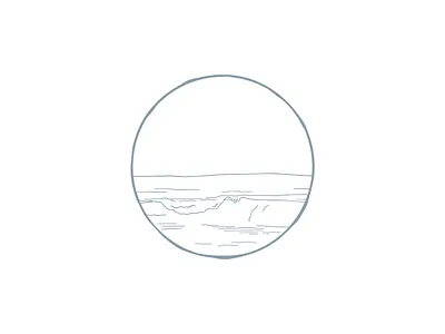 Ocean Inspired Illustration for Copywriter Salted Pages handdrawn handdrawn illustration illustration line drawing minimal illustration modern ocean ocean inspiration ocean inspired water drawing water illustration wave drawing wave illustration
