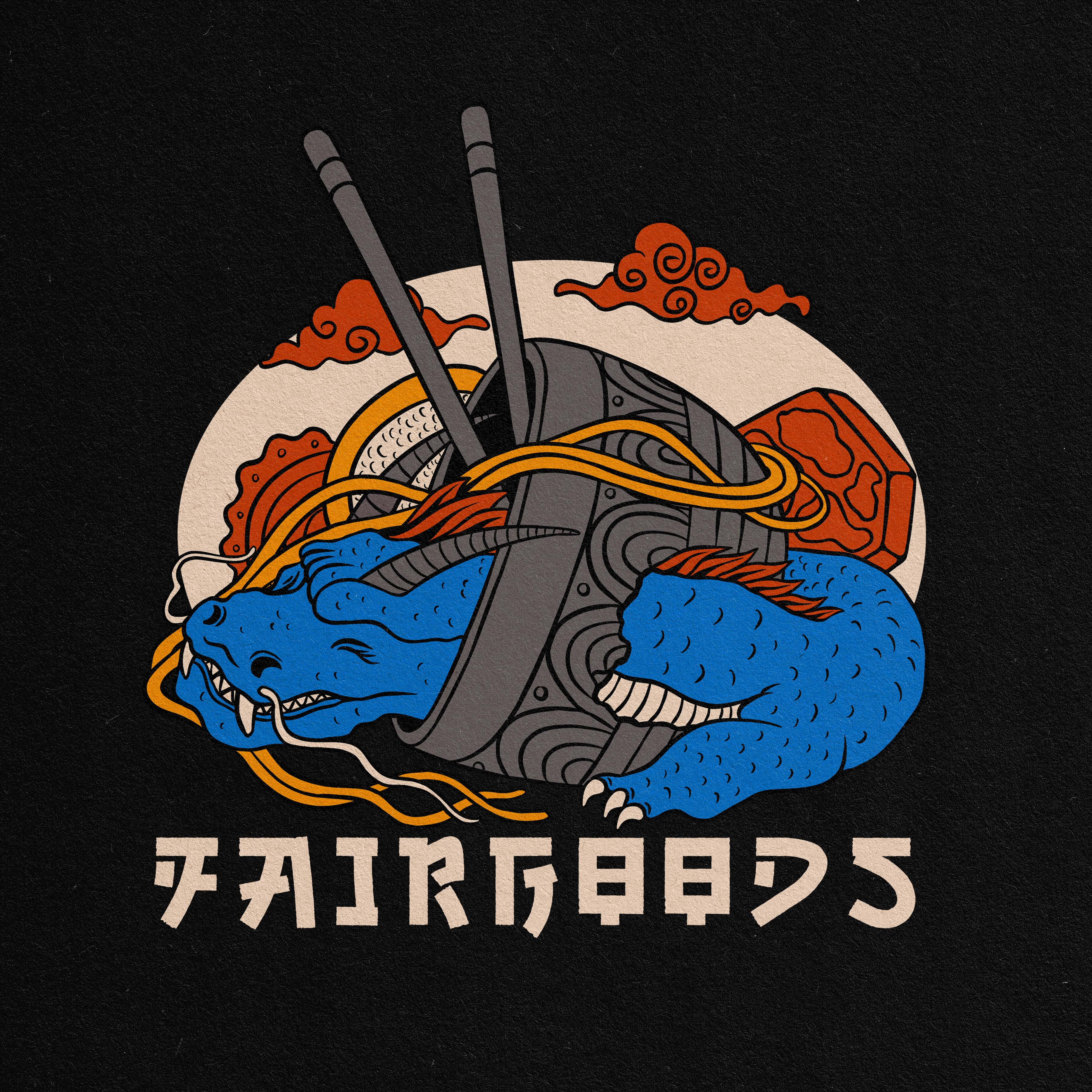 Sushi Japanese T-shirt Design Illustration art badge badge logo design illustration illustrator logo tropical ui vector