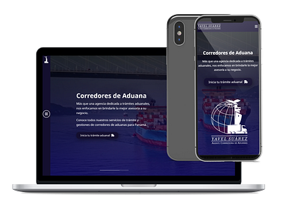 Aduana Suárez Website - Custom Brokers Panama design ux writing website design website development