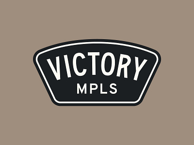 Victory MPLS badge branding identity illustration logo logotype typography vintage