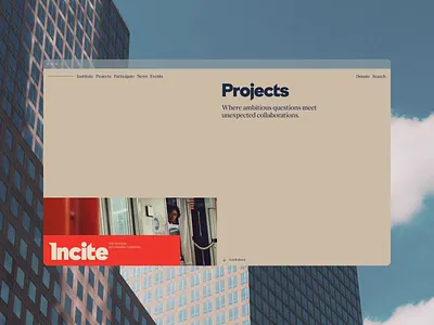 Incite Institute (UI+Branding) animation branding figma hero logo ui webdesign website