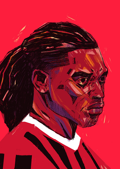 Serie A - AC Milan - Soccer Portraits ac milan character football football illustrated football portraits illustrated football illustrated soccer illustration illustrator italy people portrait portrait illustration procreate serie a soccer soccer illustrated soccer portraits