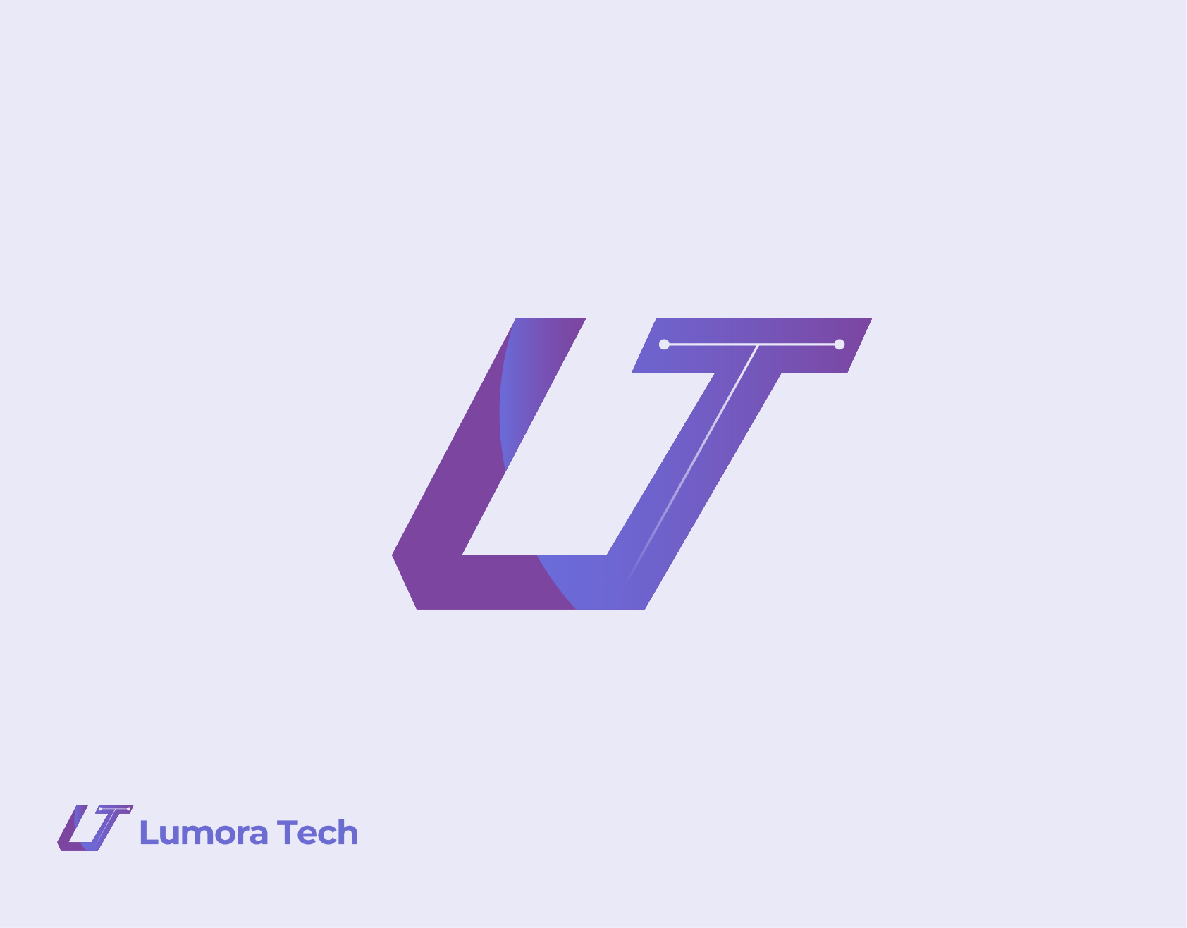 Lumora Tech branding graphic design logo