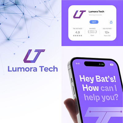 Lumora Tech branding graphic design logo