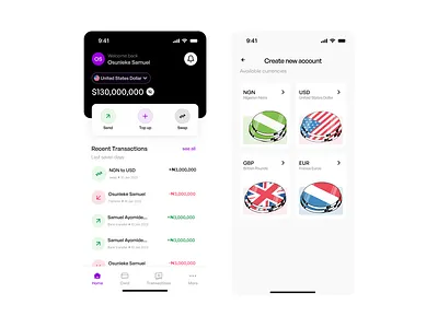 Fintech Mobile App fintech mobile app ui