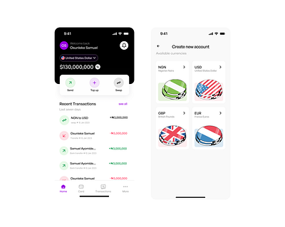 Fintech Mobile App fintech mobile app ui