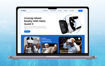 Meta Quest 3 figma hero design ui