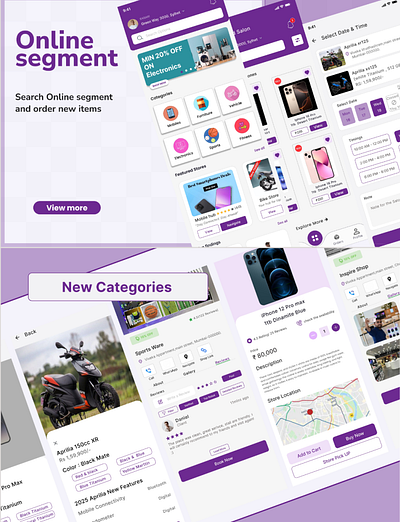 Online Segment App Design app design online segment