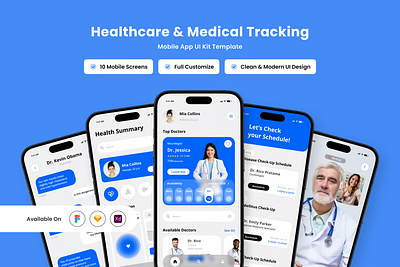 Health Tracker UI: Your Wellness Companion 💖 3d animation branding graphic design logo motion graphics ui