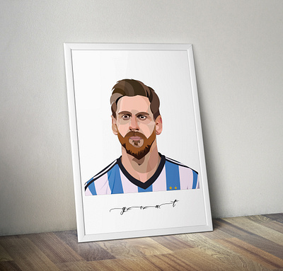 G O A T a.k.a Lionel Messi design illustration