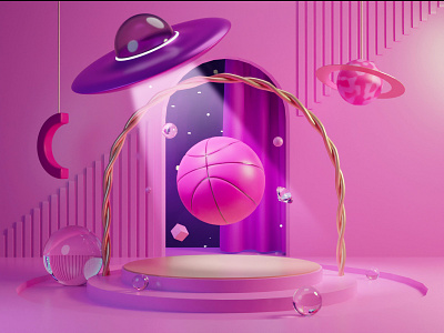 Hello Dribbble! 3d blender3d debutshot design hellodribbble illustration