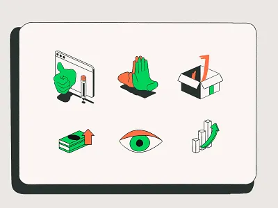 Icons For a Website color colorful design illustraion illustration illustration art illustration design illustration digital illustrator ui