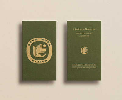 Good Mood Design business cards graphic design printed media typography