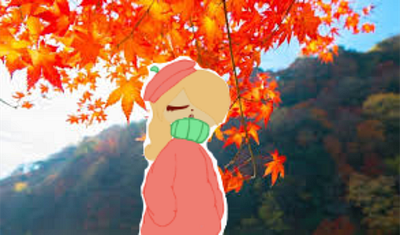 autumn themed girl apple themed autumn cute cute art