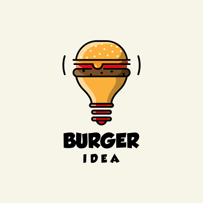BURGER IDEA design icon illustration logo sketch vector