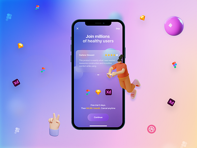 Creative Pricing Page Application app creative design dribbble dribble shot figma glassy mobile app mobile ui trend ui vector