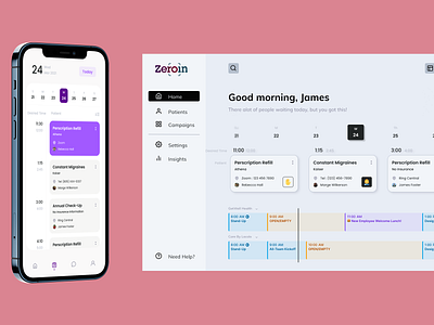 ZeroIn Desktop Mockup app design startup web