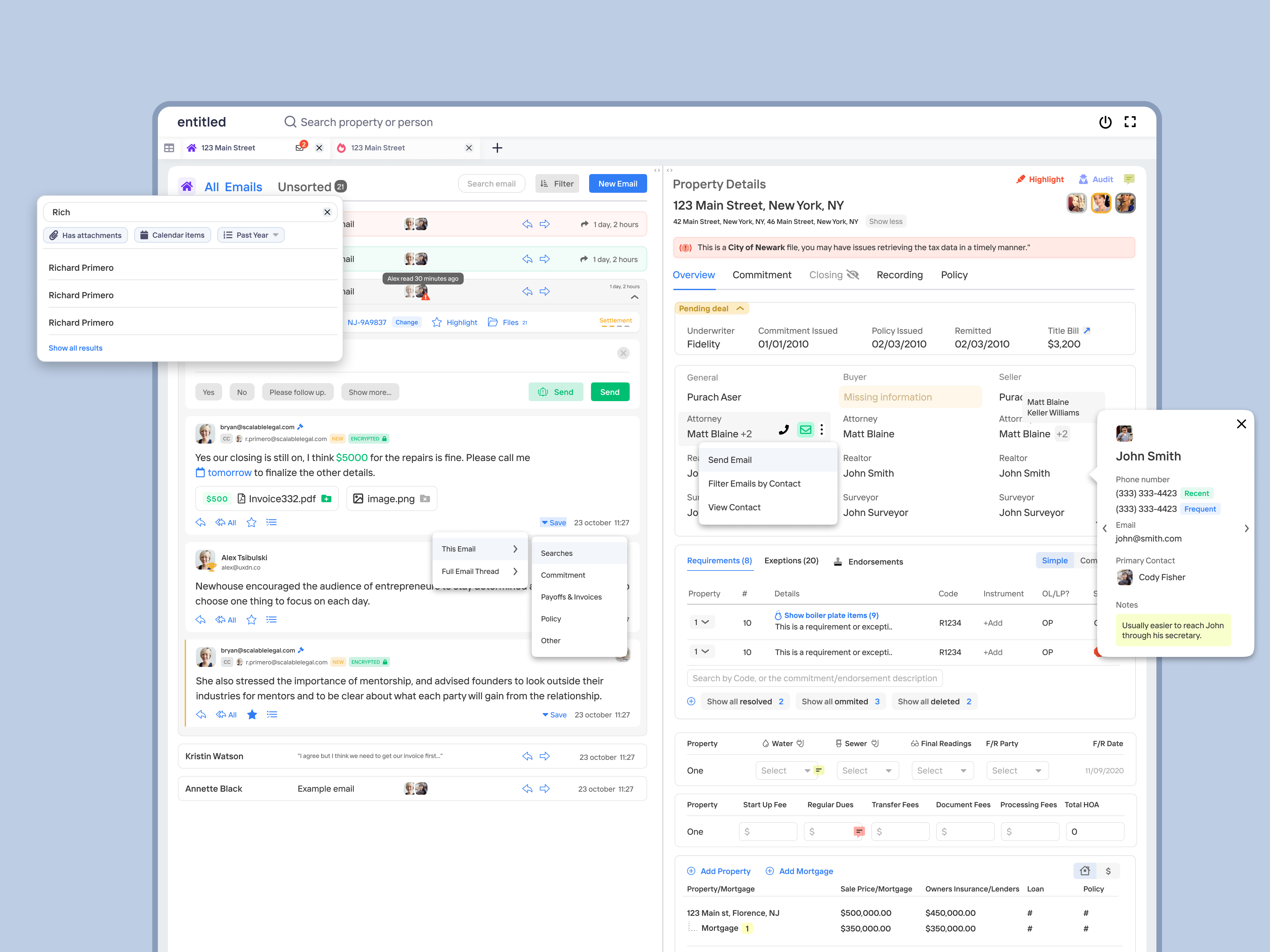 Example of Super busy UI