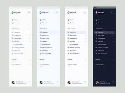 Sisyphus™ — dashboard sidebar colour variations dark mode dashboard dashboard design dashboard ui figma inter light mode menu nav navbar navigation navigation bar saas side bar side nav side navigation sidebar sidenav tabs web app