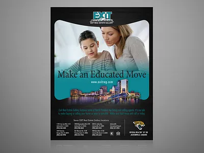 Exit Ad design layout