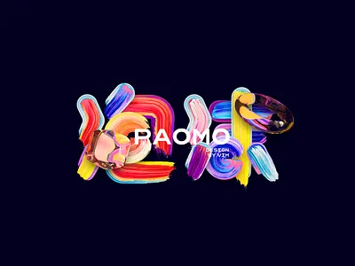 PAOMO branding design font illustration vector