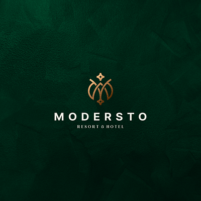 Modersto - Resort & Hotel abstract design hotellogo icon lettermark logo luxury luxurylogo m minimal monogram symbol vector