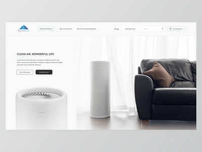 Branova Air Purifier Landing Page 3d animation branding design graphic design illustration landing page landingpage logo motion graphics nft nft art nft design productdesign ui ux vector web design website website design