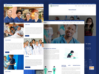 Tehy Care Group UK care caregiver design doctors health care health care website hospital mockups nurses ux web