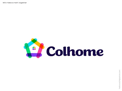 colorful home logo 99designs branding colorful creative logos design ecommerce estate home illustration logo logo design logo designer logomark logotyps overlap property real real estate realtor vector