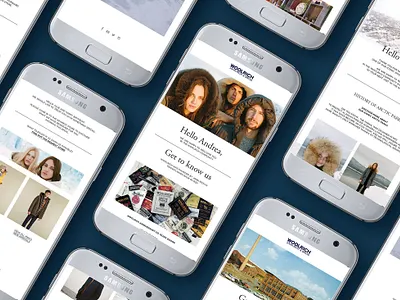 WOOLRICH CRM NEWSLETTER SYSTEM artdirection branding digitalbranding graphic design newsletter ui webdesign